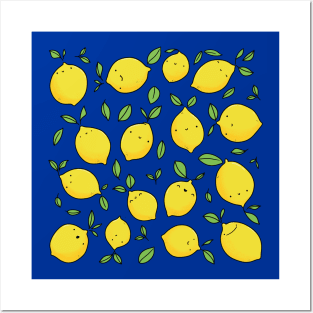 Cute illustrated lemons Posters and Art